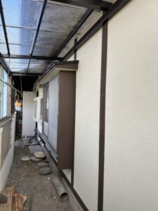 松本市新村にて外壁塗装・鉄部塗装
