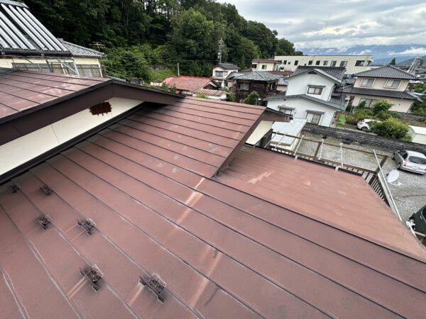 長野県松本市にて金属屋根塗装 施工前