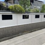 長野県松本市にてブロック塀の塗装